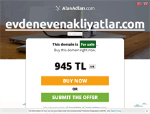 Tablet Screenshot of evdenevenakliyatlar.com